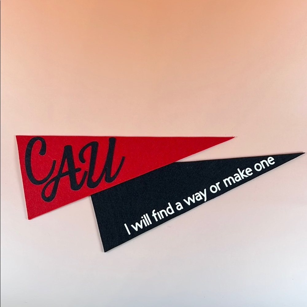 Clark Atlanta Red and Black Pennant Set